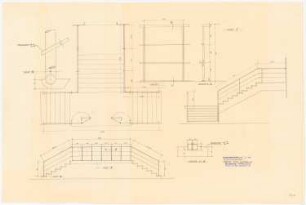 I.G.-Farben, Frankfurt/Main Versuchslaboratorium: Treppengeländer 1:20