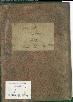 Zivilstandsregister der Munizipalität Südlohn (G 1814)