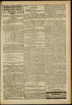 Zweite Ausgabe vom Dienstag, den 18. März 1919.