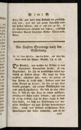91-109, Am fünften [...]. - Am sechsten [...].