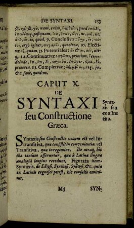 Caput X. De Syntaxi seu Constructione Græca.