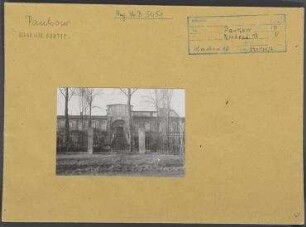 Straßenansicht. Berlin, Pankow, Nordendstraße 17/Eschenallee