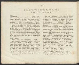 Traduction Interlinéaire