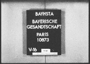 Auracher, Theodor, Studienlehrer in München, Entleihung von Handschriften aus Bibliotheken in Paris