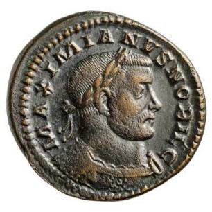 Münze, Follis, 302 - 303 n. Chr.