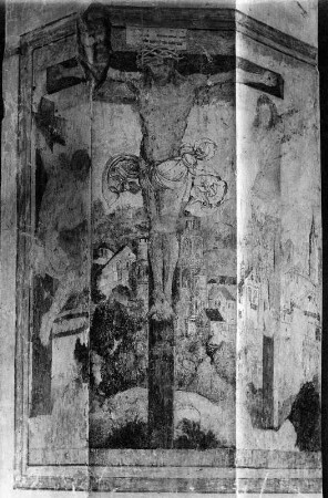 Kreuzigung : Kreuzigung. Fresko (1514). Donauwörth, Stadtpfarrkirche zu Unserer Lieben Frau