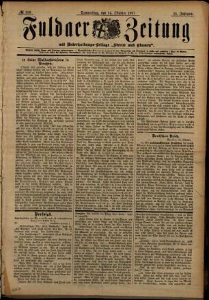 Ausgabe vom Donnerstag, den 14. Oktober 1897.