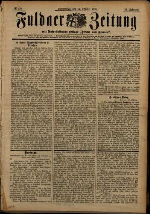 Ausgabe vom Donnerstag, den 14. Oktober 1897.