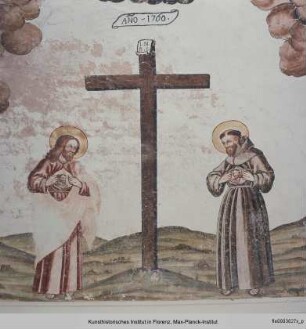 Szenen der Vita des heiligen Franziskus : Dem heiligen Franziskus erscheint Christus