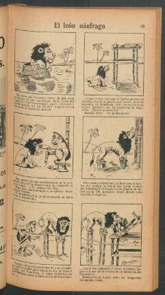 El león náufrago - [Cómic]