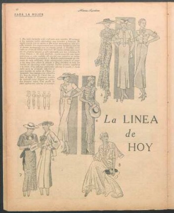 La línea de hoy [Dibujos] : Para la mujer