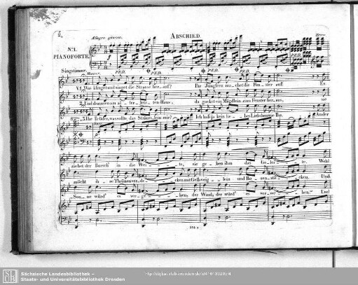 Fünf Frühlings-Lieder von Uhland mit Begleitung des Pianoforte : mit Begleitung des Piano Forte; 70tes Werk. 3te Folge der Frühlings- und Wanderlieder