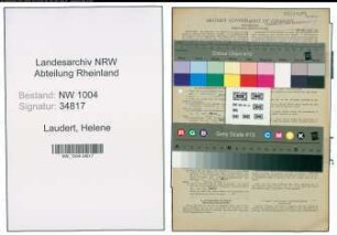 Entnazifizierung Helene Laudert , geb. 18.03.1900 ()