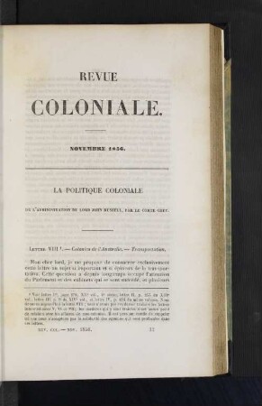 La politique coloniale