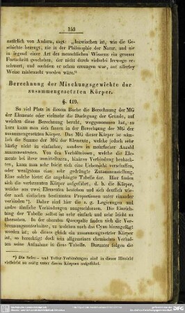 Berechnung der Mischungsgewichte der zusammengesetzten Körper