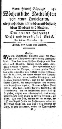 Sechs und dreyßigstes Stück