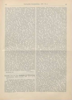 237-239 [Rezension] Schmidt, Paul, Christentum und Weltverneinung