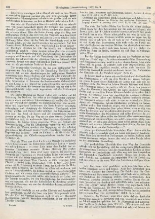698-699 [Rezension] Fuchs, Emil, Marxismus und Christentum