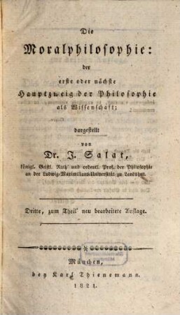 Die Moralphilosophie