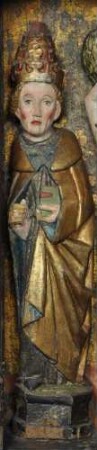 Heiliger Papst zum Altarschrein aus Waldkirchen