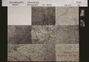 Reviergrenzen zwischen den Bergämtern Brüx [Most], Komotau [Chomutov] und Teplitz-Schönau [Teplice]