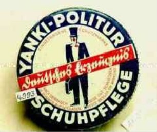 Blechdose für "YANKEE POLISH SCHUHPFLEGE Deutsches Erzeugnis"