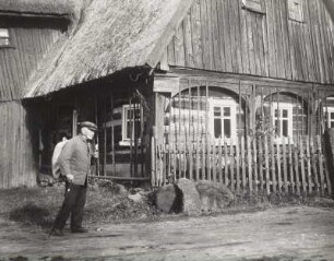 Sohland : Sohland. Weberhaus. Teilansicht (Umgebinde)
