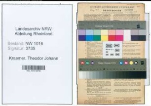 Entnazifizierung Theodor Johann Kraemer , geb. 29.03.1894 (Anstreicher)