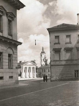 Vilnius. Blick von der Universität über den Napoleonplatz
