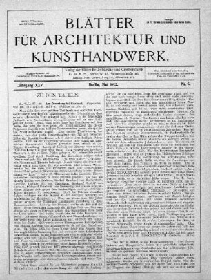 Nr. 5, Mai 1912