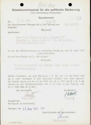Kerner, Karoline