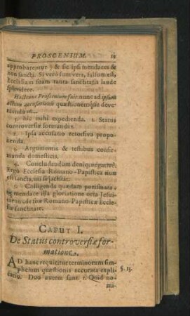 Caput I. De Status controversiae formatione.