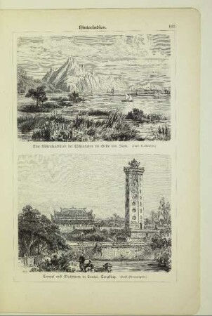 Eine Küstenlandschaft bei Tschantabon im Golfe von Siam