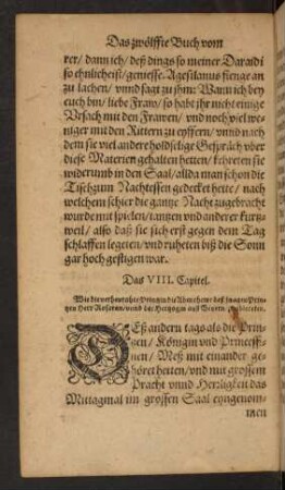 Das VIII. [LVIII.] Capitel.