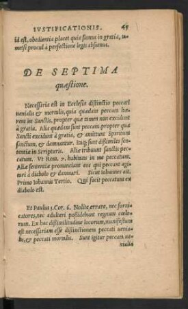 De Septima quaestione.