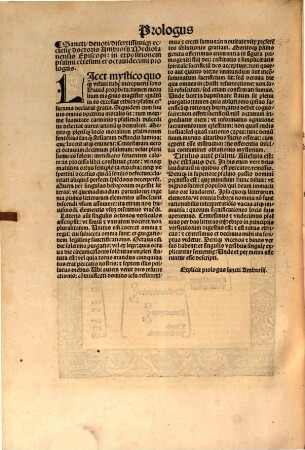 Divi Ambrosii episcopi Mediolanensis omnia opera : accuratissime revisa atq[ue] in tres partes nitidissime excusa, Secunda pars. Secunda pars operum sancti Ambrosij episcopi Mediolanensis
