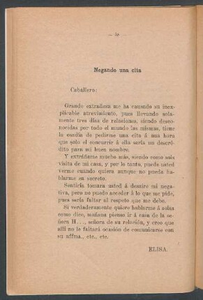 Negando una cita