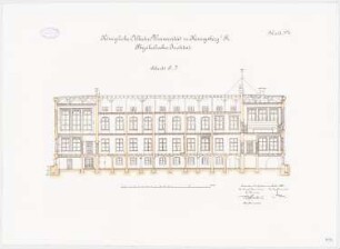 Physikalisches Institut der Albertus-Universität Königsberg: Längsschnitt 1:100
