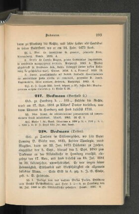 218. Beckmann (Detlev).