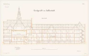 und Gefängnis, Halberstadt Landgericht: Längsschnitt 1:100
