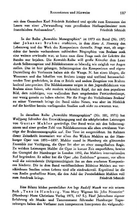 Maack, Rudolf :: Tanz in Hamburg, von Mary Wigman bis John Neumeier : Hamburg, Christians, 1975