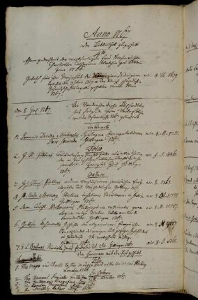 Der Bibliothek zugeschickt. - Die Vandenhoeckische Buchhandlung hat folgende ihrer Verlagsbücher von der Ostermesse 1767 geliefert. - Von Hannover mit der Post geschickt.
