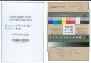 Entnazifizierung Otto Hoffmann , geb. 08.07.1908 ()