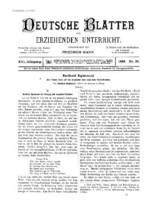 Berthold Sigismund : (Schluss)