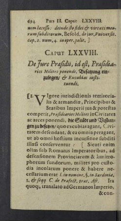Caput LXXVIII. - LXXXV.