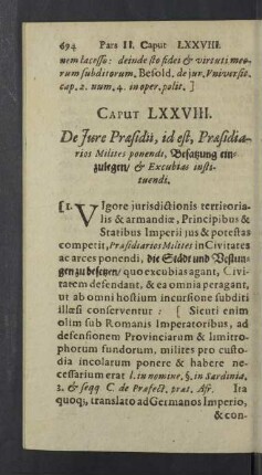Caput LXXVIII. - LXXXV.