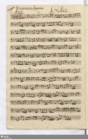 1. Aria: Una povera ragazza / Piccinni, N.