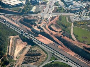 Jena : Bundesautobahn A 4 Abfahrt Jena-Zentrum