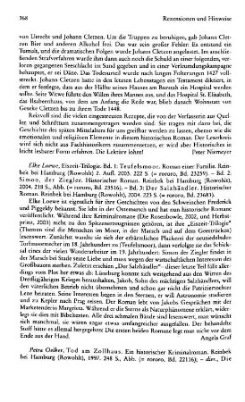 Oelker, Petra :: Tod am Zollhaus, ein historischer Kriminalroman, (rororo, 22116) : Reinbek bei Hamburg, Rowohlt, 1997