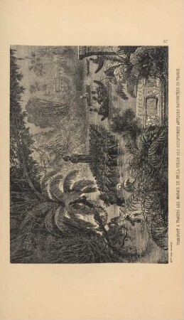 Transport a travers les marais de Préa-Khan des sculptures antiques rapportées en france